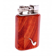 Зажигалка трубочная Mastro de Paja, серебро и бриар (шт.)